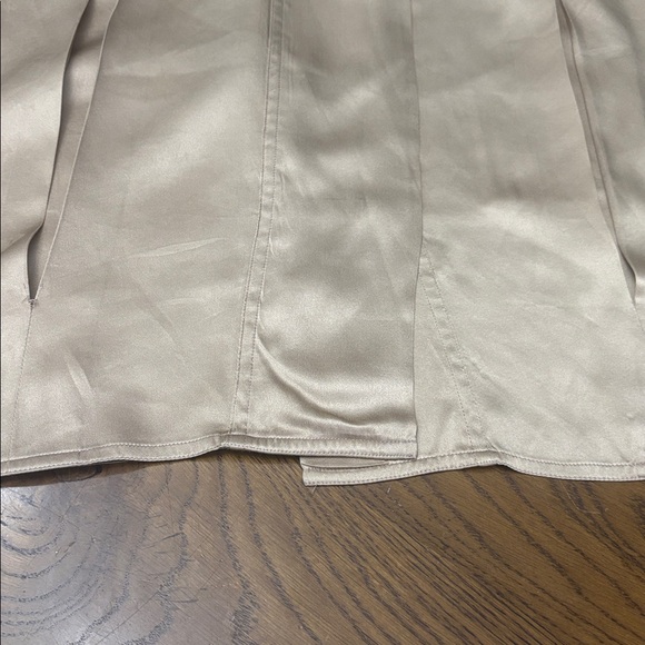 Franco Valeri Vintage Gold Champagne Silk Blouse - Picture 10 of 13